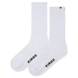 KIRSH PLAIN LOGO SOCKS 2PACK - WHITE