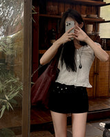 Rivet stud short pants