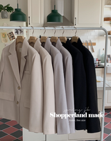 [SHOPPERMADE] ナチュラルシングルジャケット (3color)