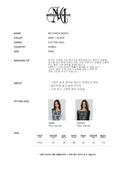 rd check pants (grey)