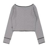 Lace Star Basic Cardigan (Gray) F25QB092