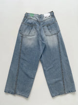 552 Cut-out Wide Denim Pants