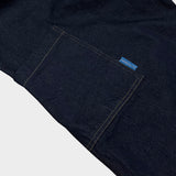 stripe patch denim pants_blue