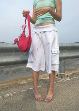 TRACK EYELET BERMUDA PANTS (3color)