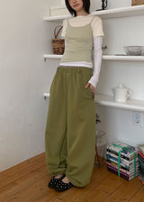 (UNISEX) ベルテッドスカートパンツ (3color)