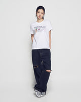 26SS WOMAN タイピングプロフィール半袖Tシャツ