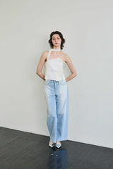 ELFIN SCARF TOP / BEIGE