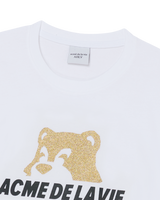 25FW AC BEAR GLITTER FACE SHORT SLEEVE T-SHIRT
