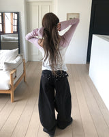 ポーティスタッズベルトバルーンパンツ