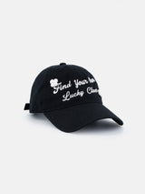 Lucky Clover Cap-Black