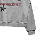 Benki Vintage One-Shoulder Sweatshirt