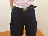 curve bermuda pants