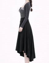 Unbalanced Flare skirt