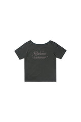 シマーロゴTシャツ_チャコール