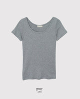 Basic Mood Slim U-neck T-shirt (6color)