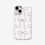 RIBBON ILLUST HARD CASE_WHITE