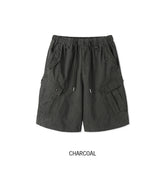 ケシピグメントウォッシュ加工カーゴバミューダパンツ