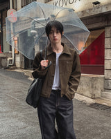 Poste Rivet Leather Trucker Jacket
