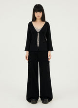 MINI POCKET WIDE COTTON PT BLACK