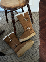 Moufee Fur-Lined Belted Long Ugg Boots
