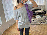 OFF SHOULDER HALF TOP OPS (3color)