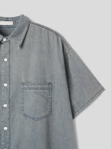 Needs Overfit Washed Denim Shirt