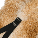 CHERRY FUR MINI BACKPACK [BROWN]