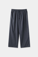 Window check pajama pants