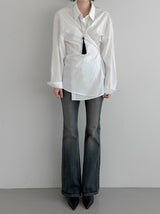 Hervo embroidered bootcut denim