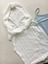 Sophie Drape Hoodie Sleeveless top (2c)