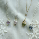 【MADE】 Love gem lock necklcace