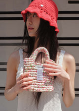 Flower Mini Hand Bag - Yellow