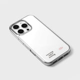 holiday epoxy bumper case (silver frame / white)