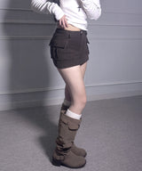 winty woolen skpt (3colors)