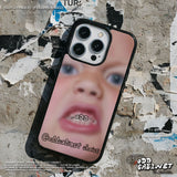 ヒップ アングリー ベビー フェイス エポキシ バンパー iPhone ケース