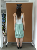 Draped balloon skirt (3color)