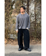 Twill Side Tuck Pants