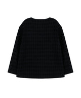 [Unisex] オーバーフィットツイードジャケット Black