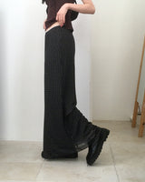 Tano Dot Lace Ribbon Long Skirt