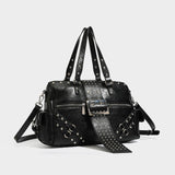 High Quality Stud Buckle Boston Bag