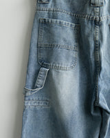 Flat 7-Part Denim Pants