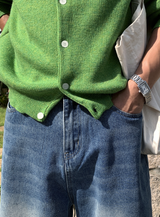 St. Catwashing Semi Balloon Wide Denim Pants