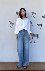 WIDE REGULAR DENIM PANTS code 25002