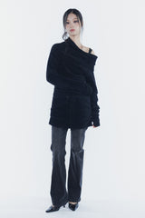 ベラベルトブーツカットデニム black