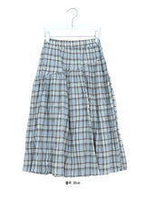 Noelle Vintage Check Banding Long Skirt