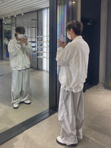 シルバーリングナイロンバルーンパンツ　２色