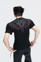 ゴシックスタデッドTシャツ