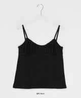 Chinatsu ribbon shirring sleeveless
