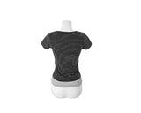 26SS★ [MADE] Momin Stripe Color Matching Button Layered Slim Short Sleeve T-Shirt