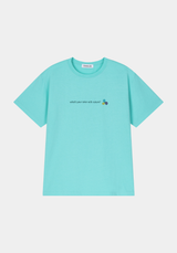 slogan t-shirt overfit / mint